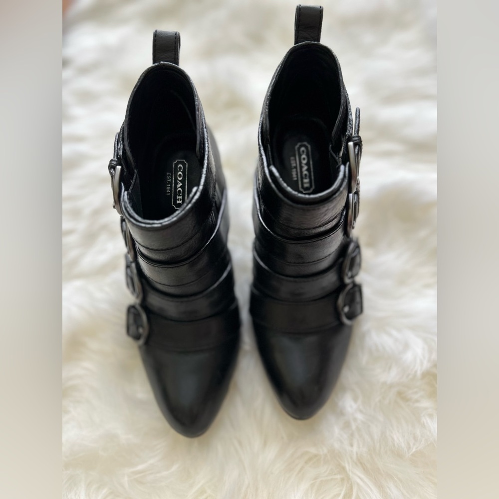 COACH Tessie Ankle Black Bootie Women's 6.5 - Picture 2 of 4